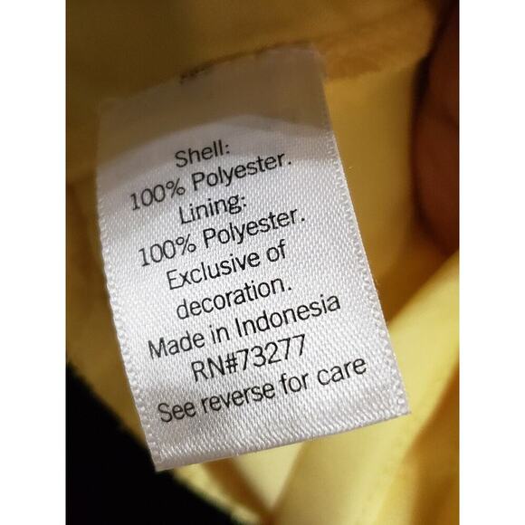 Lauren Conrad Women's Yellow 100% Polyester Scoop Neck Long Sleeve Top Blouse S - Picture 8 of 12